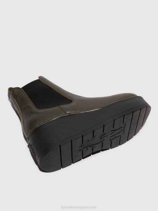 Жени Fly London dk. зелено ботуши челси hama238 DNPB139