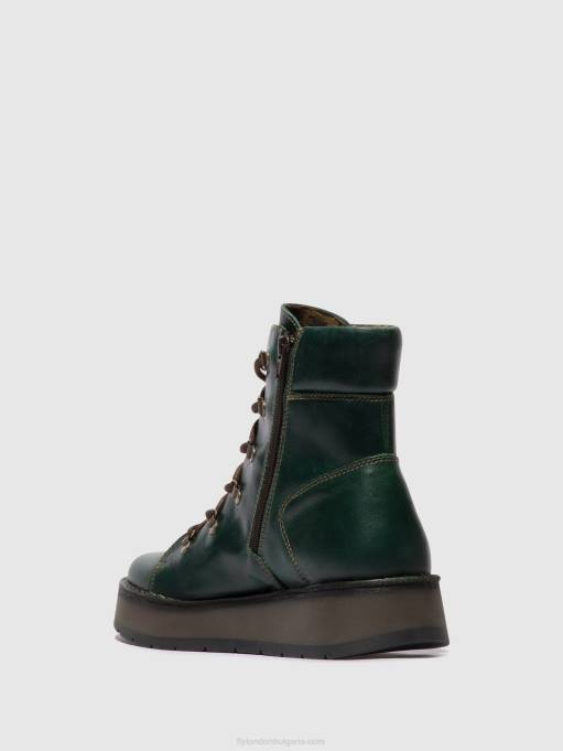 Жени Fly London бензин ботуши с връзки roxy094 DNPB89