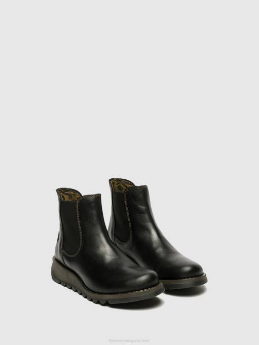 Жени Fly London salv black ботуши челси DNPB13