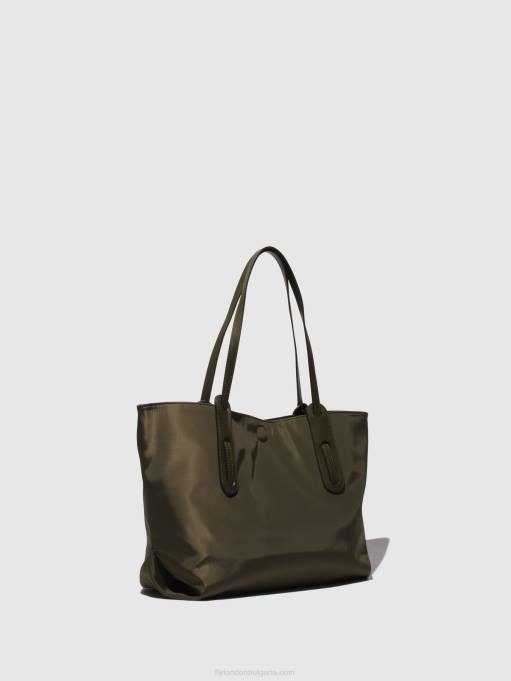 Жени Fly London зелено чанти tote dozi738 DNPB790